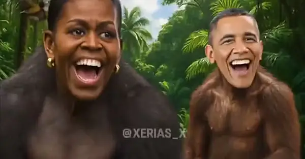 Trump posta vídeo com montagem do casal Obama como macacos